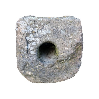 Antico pannello buttacqua in pietra. 